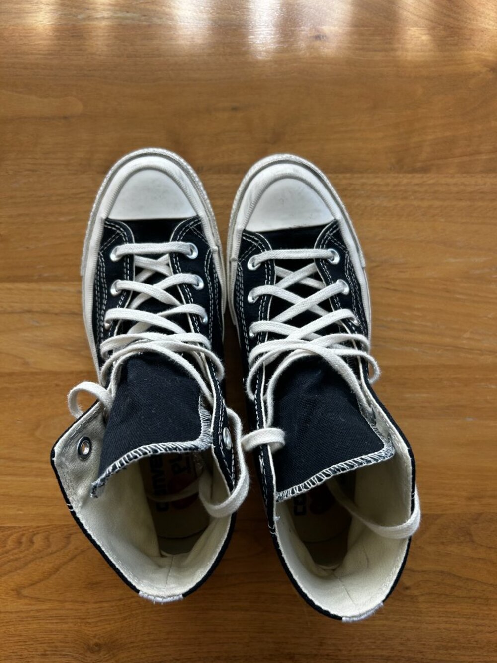 Comme Des Garcons PLAY x Converse Unisex Chuck Taylor High Top Sneakers - Picture 3 of 9